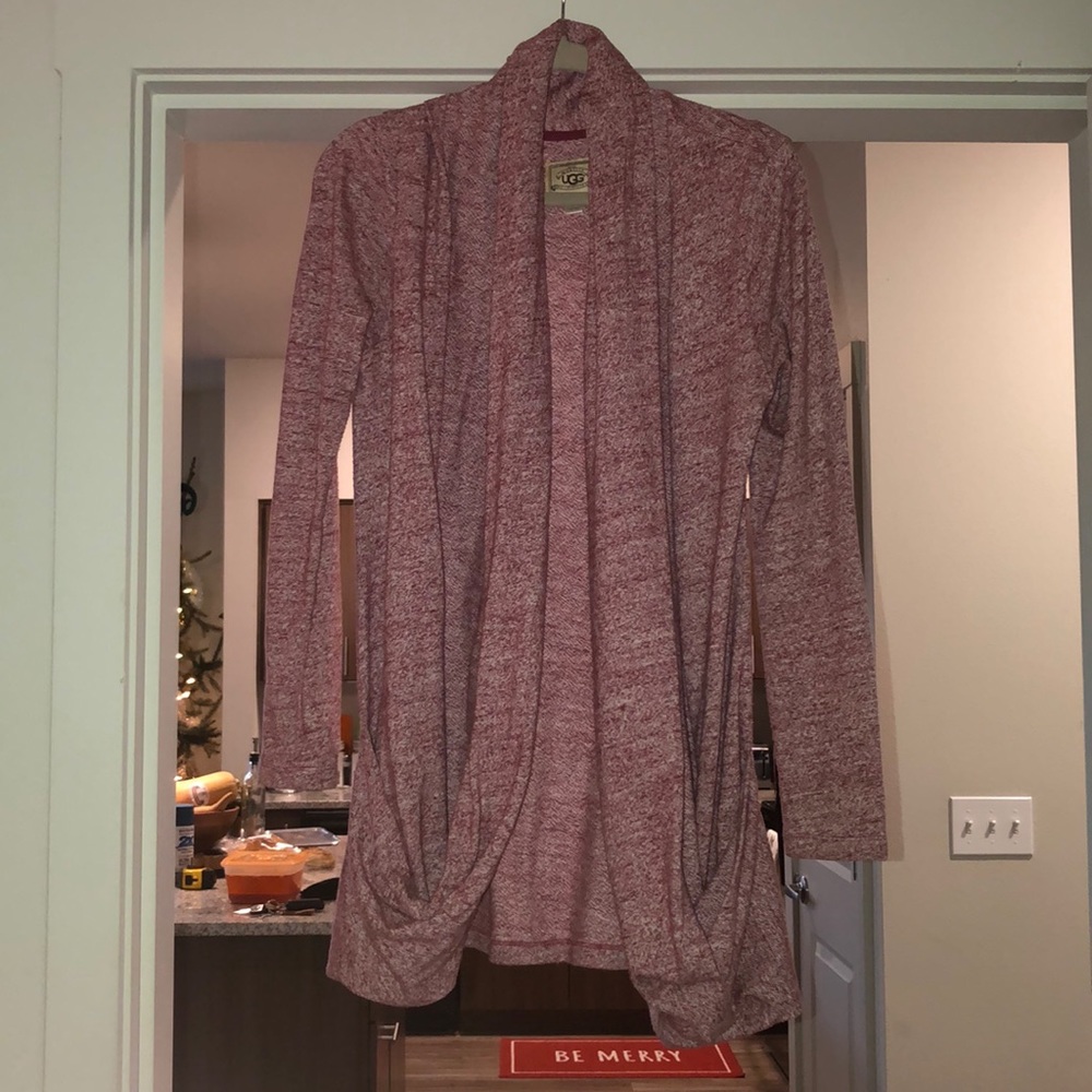 Pink Ugg cardigan sweater